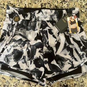 Women’s layered athletic running shorts